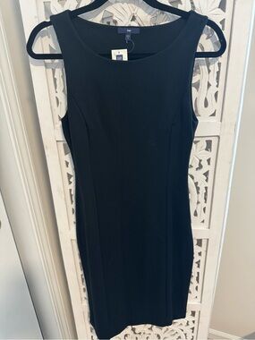 NWT GAP Black Sleeveless Sheath Dress